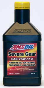 gear oil 75w-110 Quart - Click for larger image